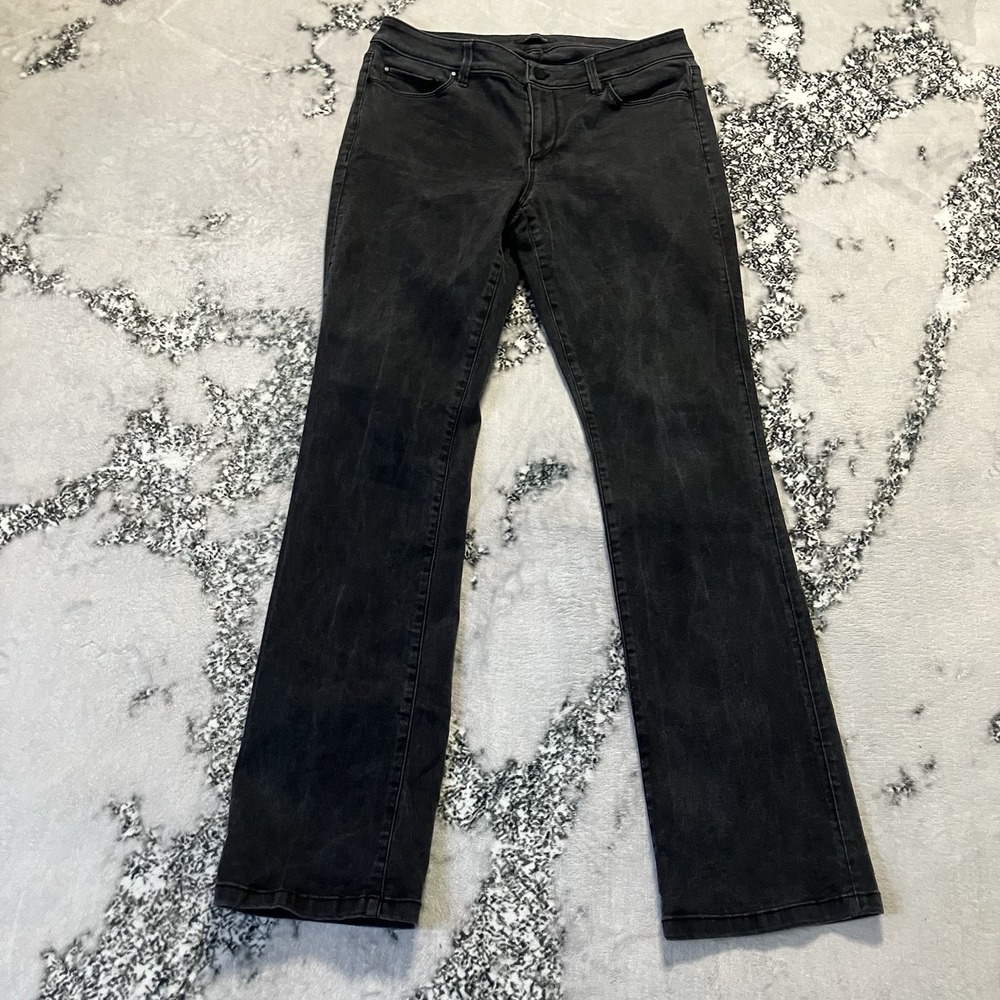 Ann Taylor Jeans Womens Size 8 Charcoal The Boot Curvy Fit Mid Rise Cotton Blend